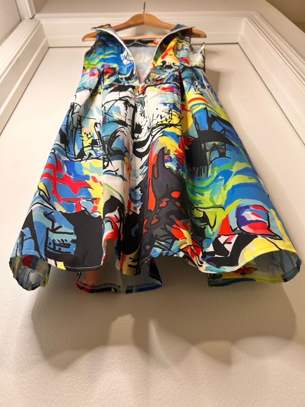 Sucrefas Multicolored Abstract Sleeveless Dress - Size Medium - Picture 9 of 14